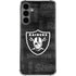 NFL Las Vegas Raiders Black & White Galaxy S24 Plus Clear Case